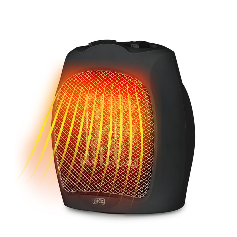 Winter Ready Series BLACK+DECKER Electric Heater, Portable Heater with 3 Settings, Ceramic Heater for Office and Home