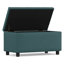 Banc de rangement avec rangement caché contemporain en tissu de polyester l 34 po Cosmopolitan-1481126411-1481126410