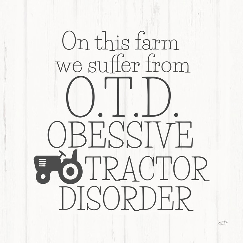 Trouble obsessionnel du tracteur 2885547, H 12 po x l 12 po, Non, Toile tendue