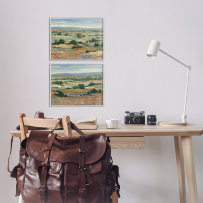 «Abstract Farm Field Landscape», ensemble de 2 estampes numériques par Tim Otoole