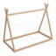 Lit simple en bois pour enfants - style Montessori, plancher bas, sans lattes, naturel et amp; Stable-1591096329