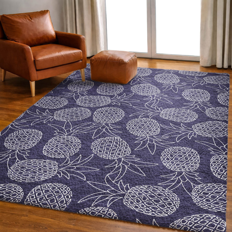 Tapis à poils longs de qualité supérieure lavable à la machine ADS161, 8 pi x 10 pi