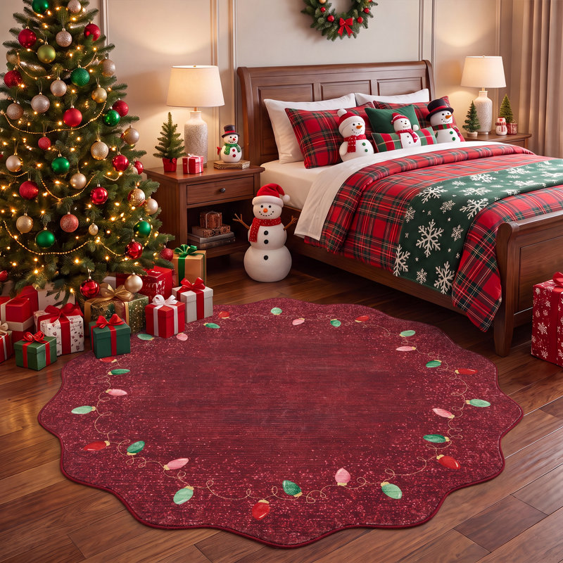 Washable Area Rug, 120*120cm