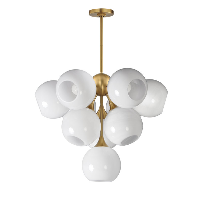 Neve-Multi-Light Pendant, Natural Aged Brass