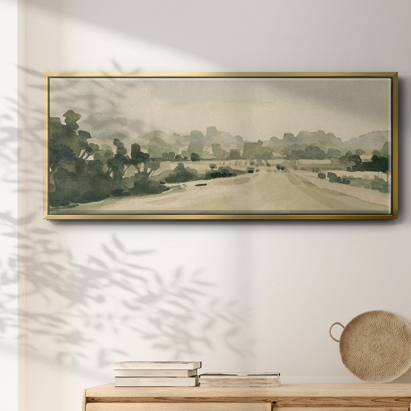 Rural Roads I- Framed Canvas