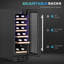 HOMCOM Single Zone 29.5cm Freestanding 19 Bottle Wine & Beverage Refrigerator