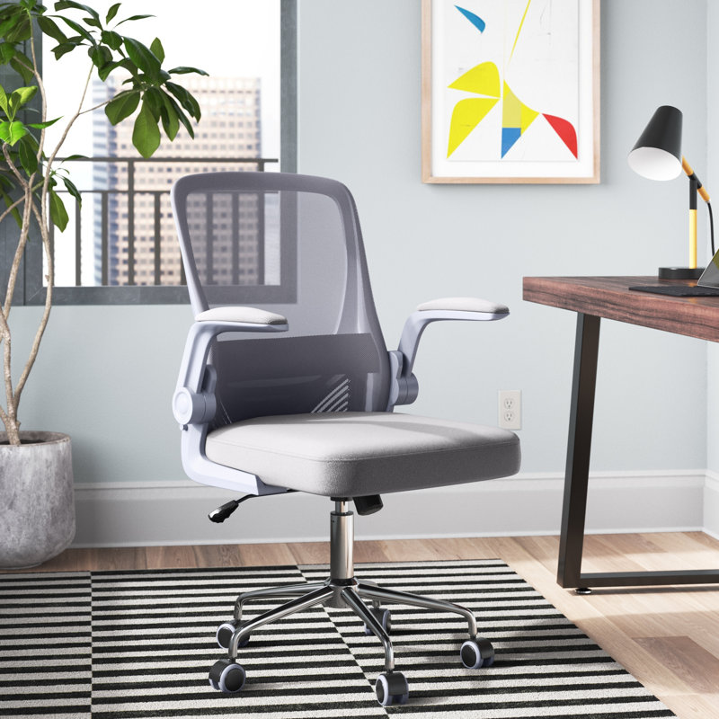 Chaise de travail ergonomique en maille Ahana, gris