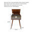 Tourne-disque sur pied 6 en 1: vinyle, CD, haut-parleur Bluetooth