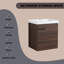 Ensemble de meuble-lavabo simple avec plateau Abida-130203460