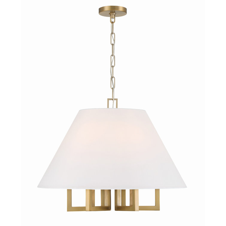 Manette 6 Light Metal Dimmable Chandelier