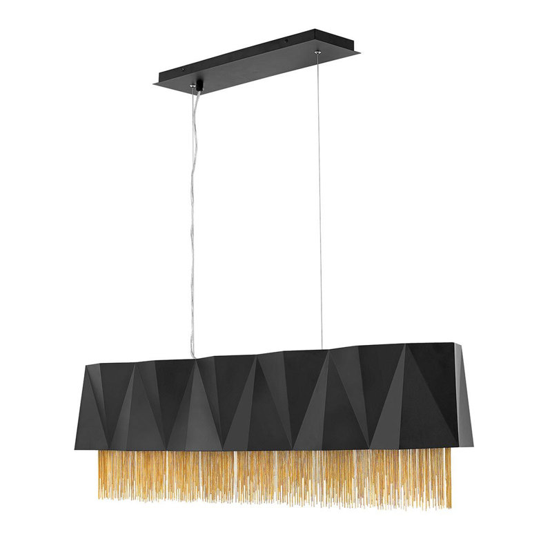 Troy 6 - Light Black Kitchen Island Pendant, Gold