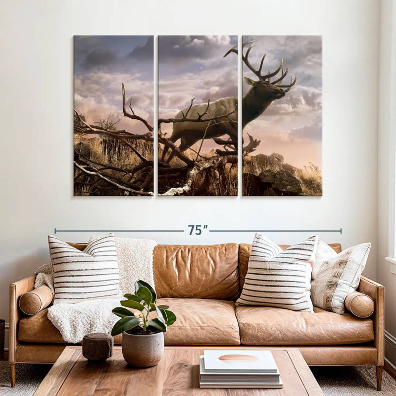 Elk Adventure, 42" H x 65" W
