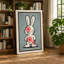 Graphic Rabbit Retro - Wrapped Canvas-1845056756-1845056759