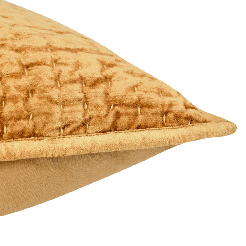 Lucio Polyester Sham, Euro, Yellow