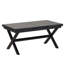 Table de salle à manger d'extérieur en fer 7 pièces avec 6 chaises simples
