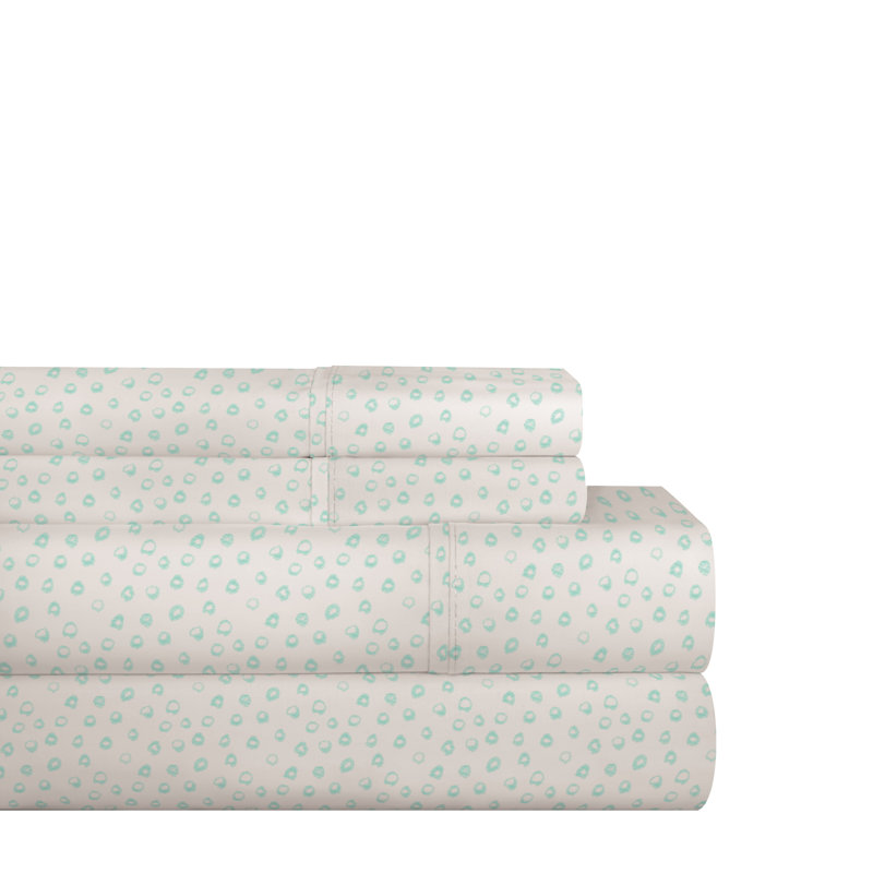 Unicorn 100% Cotton Abstract Sheet Set, Queen Sheet Set + 1 Fitted Sheet + 4 Pillowcases