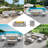 12.6’’ H X 42’’ W Metal Propane Outdoor Gas Fire Pit Table With Golden Light-966365574