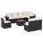 Vidaxl Garden Sofa Set Black And Cream