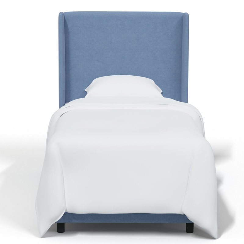 Tilly Upholstered Bed, Twin, Classic Denim Linen