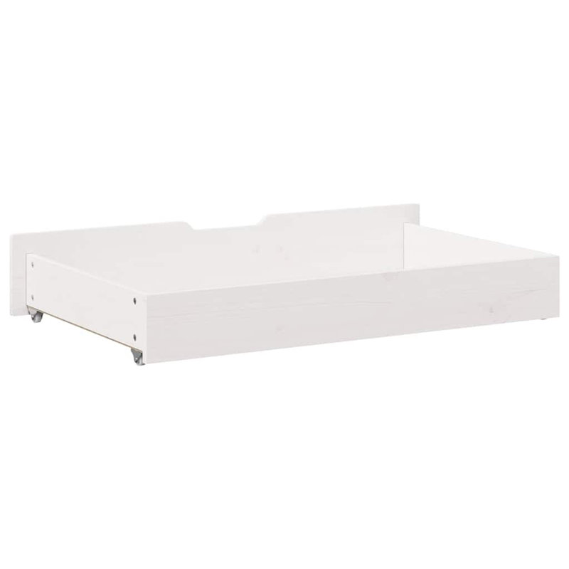 Underbed Storage Drawers, White, 17 H x 90 L x 55 W cm