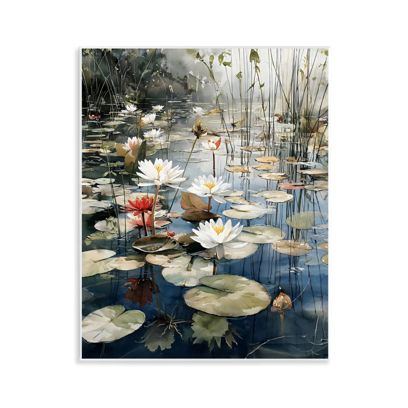 Lily Wonder Pond Wall Plaque, design by Franklyn Gregory