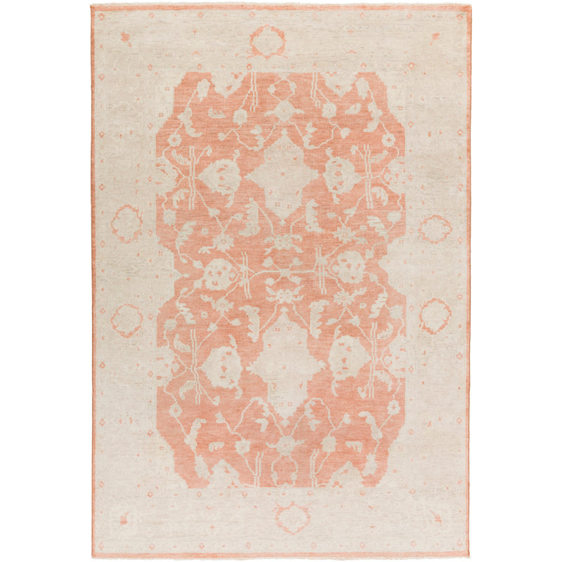 Wool Oriental Indoor Rug, Rectangle 4' x 6'