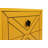 Modern Yellow Nightstand with Metal Legs, 19.7 x 21.7 x 15.7 inches | 100% Melamine Coated Particle Board, Thickness: 0.7 inches | Two Drawers (18.1 x 6.7 inches) | Stylish Storage Solution for Bedroom & Living Room-811817636