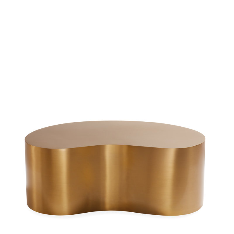 Kidney Coffee Table, 13" H x 20" W x 62.70" D