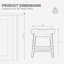 Tabourets de bar extra larges 19,7 po-1695447983