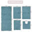Ensemble de tapis de bain antidérapants multiples 100% coton-1661490384