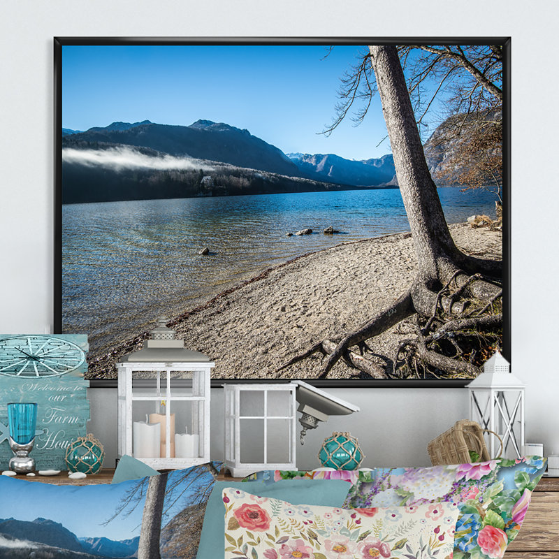 «Beautiful Bohinj Lake Landscape», reproduction d'art sur toile tendue, H 8 po x l 12 po x P 1 po