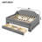 Full Size Upholstered Daybed with LED Lighting, Trundle and Three Storage Drawers, Modern Gray Bed-345676712