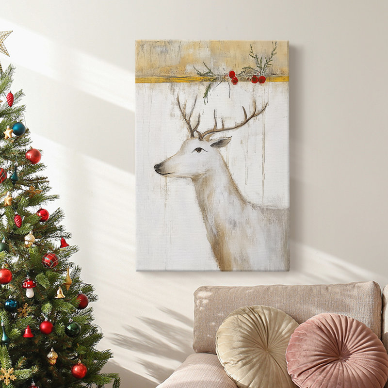 Art des Fêtes de Noël - Toile tendue avec châssis DCCXLV III, H 18 po x l 12 po