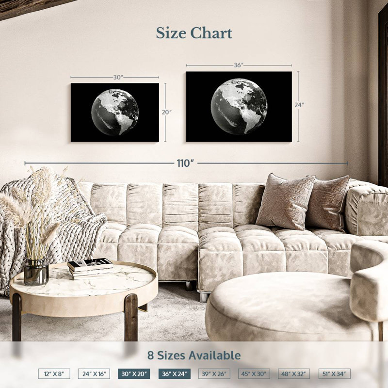 Oberle Silver Globe, 24" H x 36" W