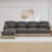 Spacious Chenille Sofas, Modern Leopard L Shaped Couch For Home Living