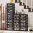 6 Tiers 12 Pairs  Portable Shoe Organizer Storage Boxes With Magnetic Door,Free-Standing Folding Shoe Rack For Closet Entryway Fits Size 12