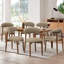 Chaise d'appoint rembourrée en bois massif-29672316