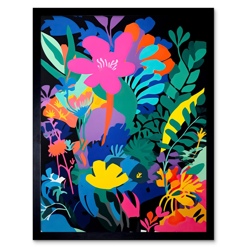 Alekai Henri Matisse Inspired Floral - Single Picture Frame Print