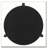 Harrison Black Round Solid Wood End Table