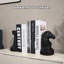 Serre-livres décoratifs pour livres d'échecs, supports de bouts de livres lourds noirs, décor de livres uniques pour bibliothèque de bureau à domicile, L 7 po (l) x 4 (l) x 7 (H), 1 paire / 2 pièces