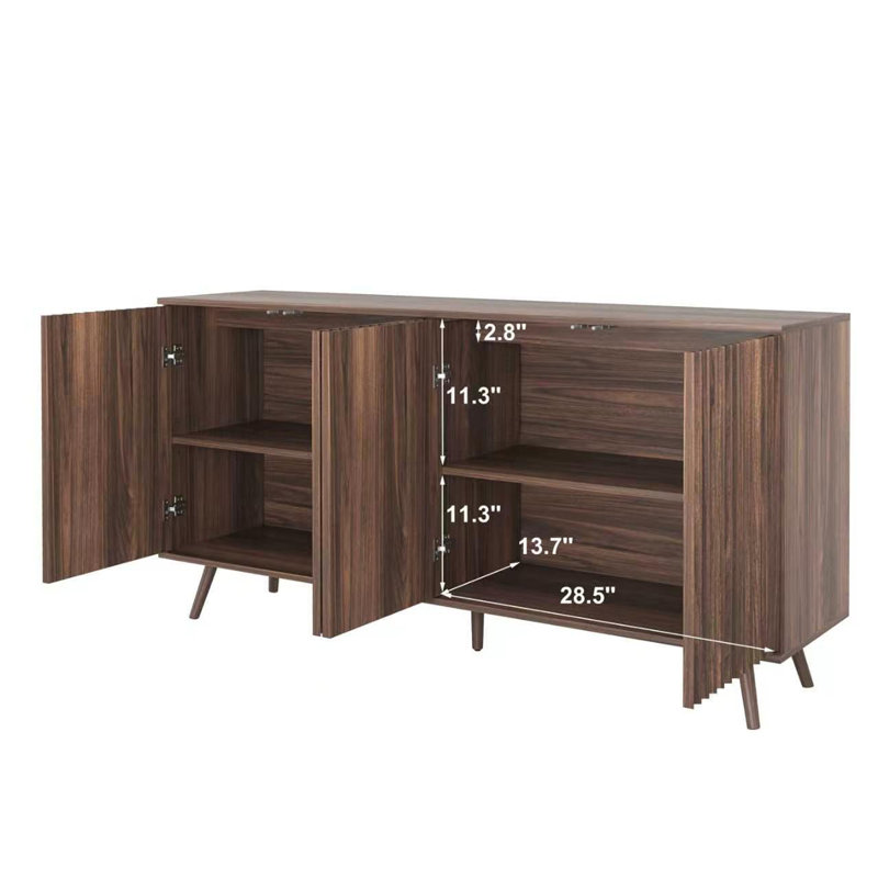 Buffet avec rangement, Noyer
