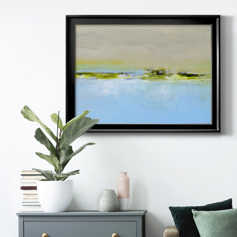 «From The Terrace II», toile encadrée de qualité supérieure - prête à être accrochée, Toile encadrée noire à coins fermés