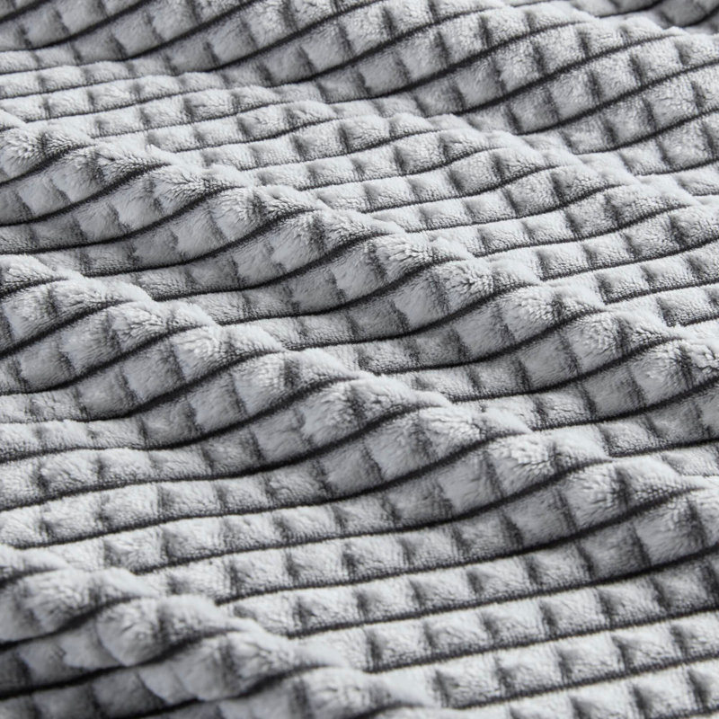Couverture en peluche sculptée, Complet/Double, Polyester vert