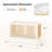 Aiago Modern Solid Wood Legs Baby Cot with Storage-25398485