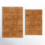 Sandcliff Checkered Cotton Non-Skid Machine Washable 2 Piece Bathroom Rug Set-1182882586