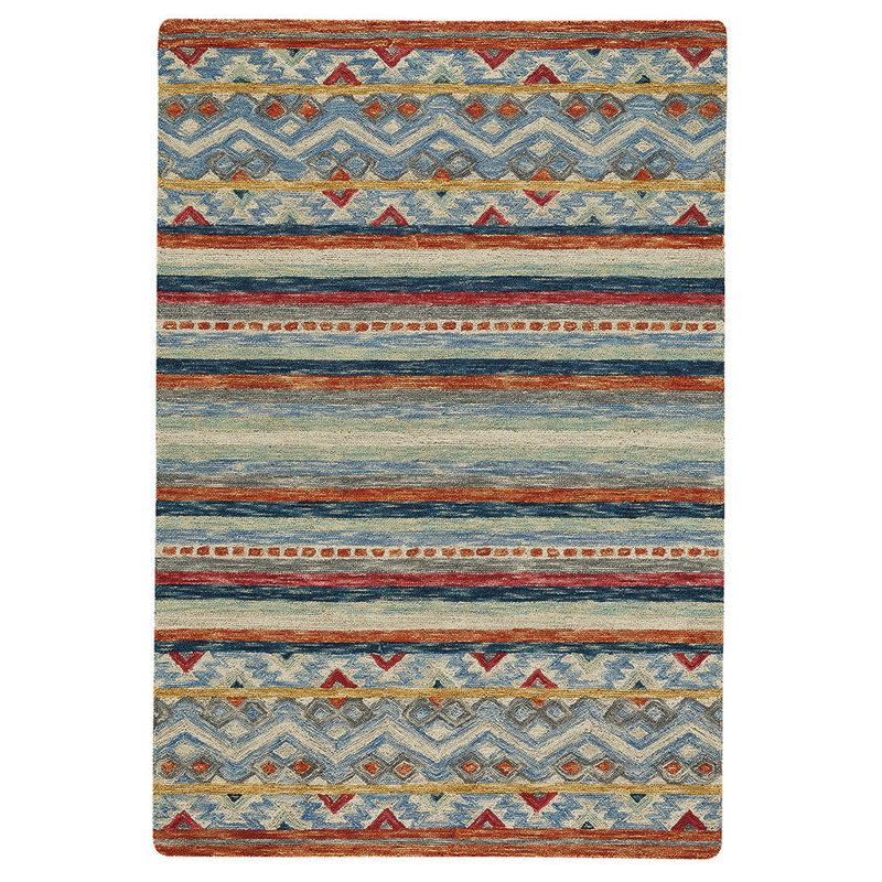Currie Performance Hand Tufted Wool Geometric Indoor Rug, Rectangle 5' x 8'