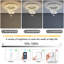 Lustre rond en cristal à 3 niveaux DEL-885731145