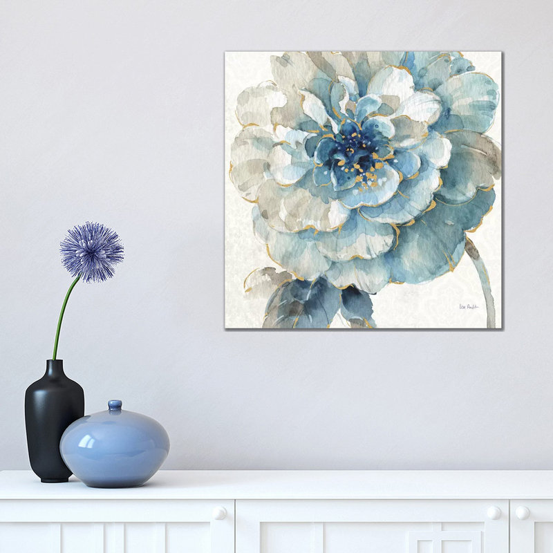 Indigold VII by Lisa Audit - Wrapped Canvas Gallery-Wrapped Canvas Giclée, 45.72 cm H x 45.72 cm W x 3.175 cm D