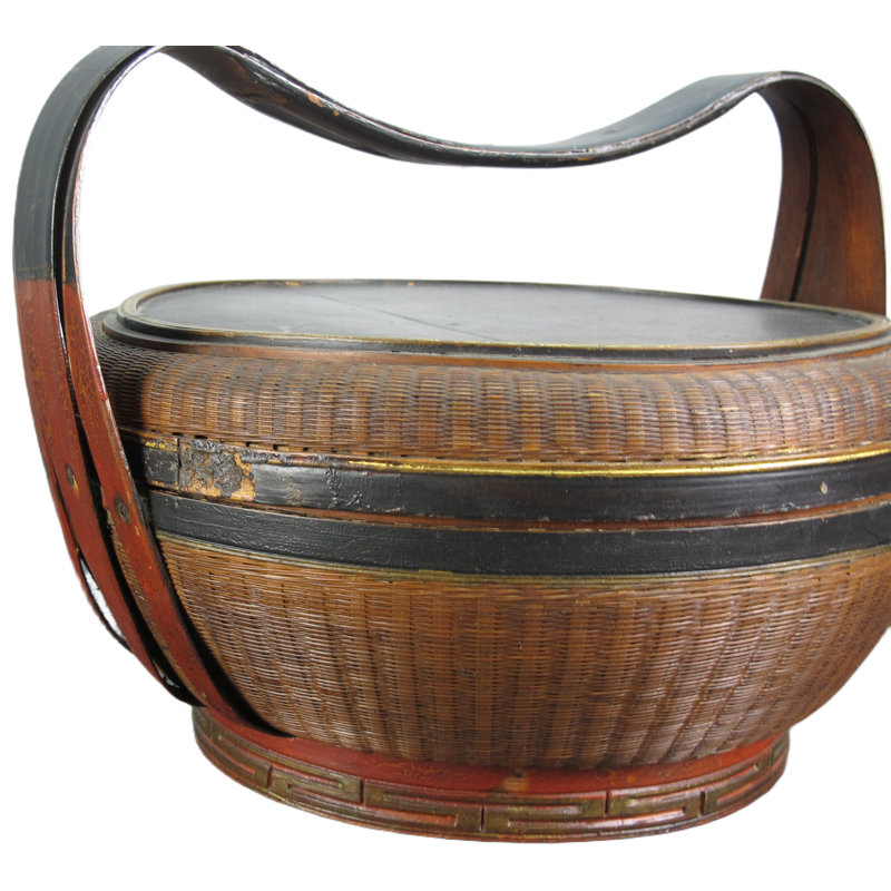 Asian Classic Bamboo Basket Decorative Box