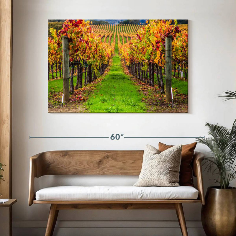 Yarlin California Spring Vineyard, 32" H x 48" W